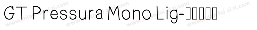 GT Pressura Mono Lig字体转换